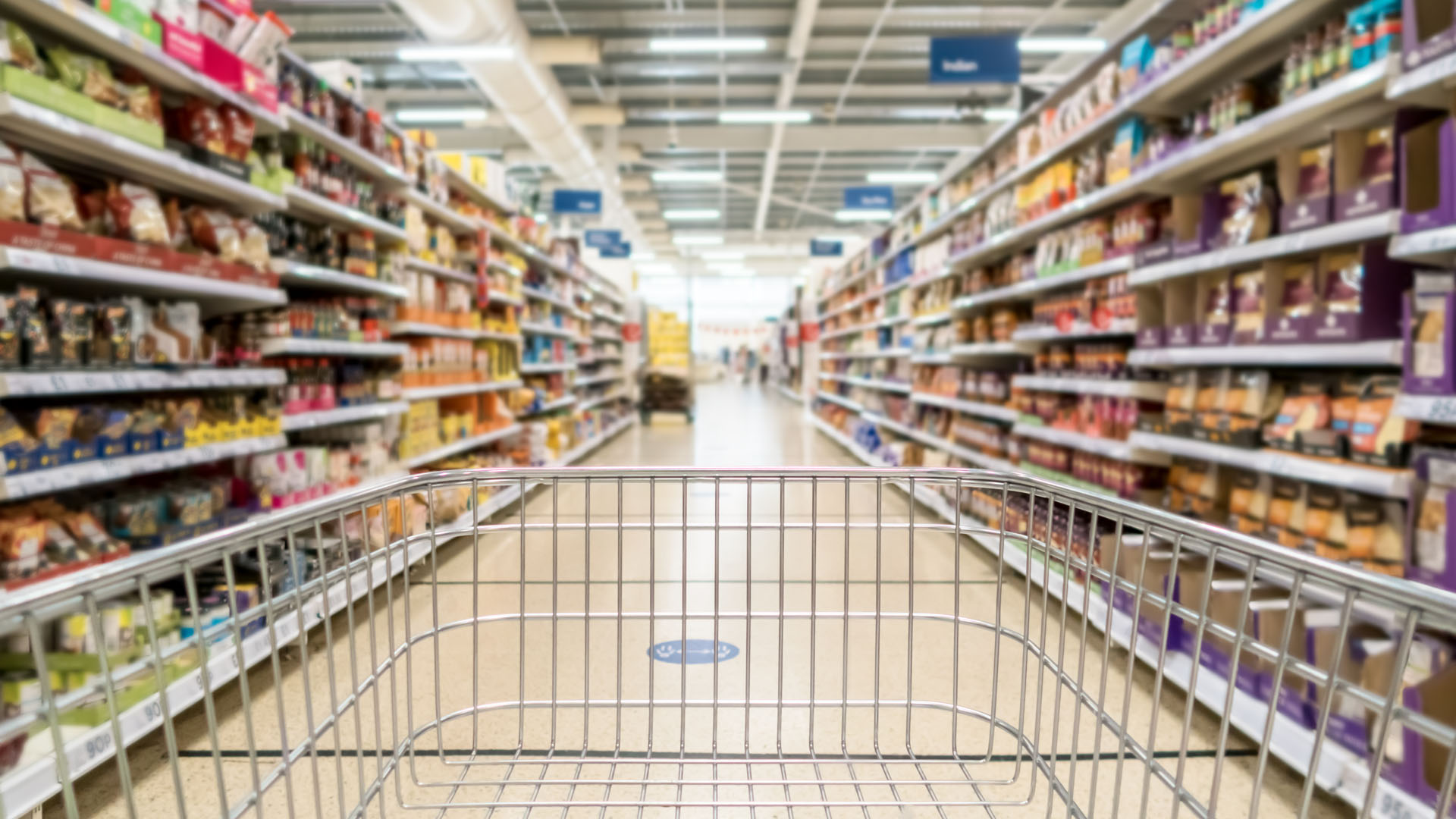 Supermarket aisle