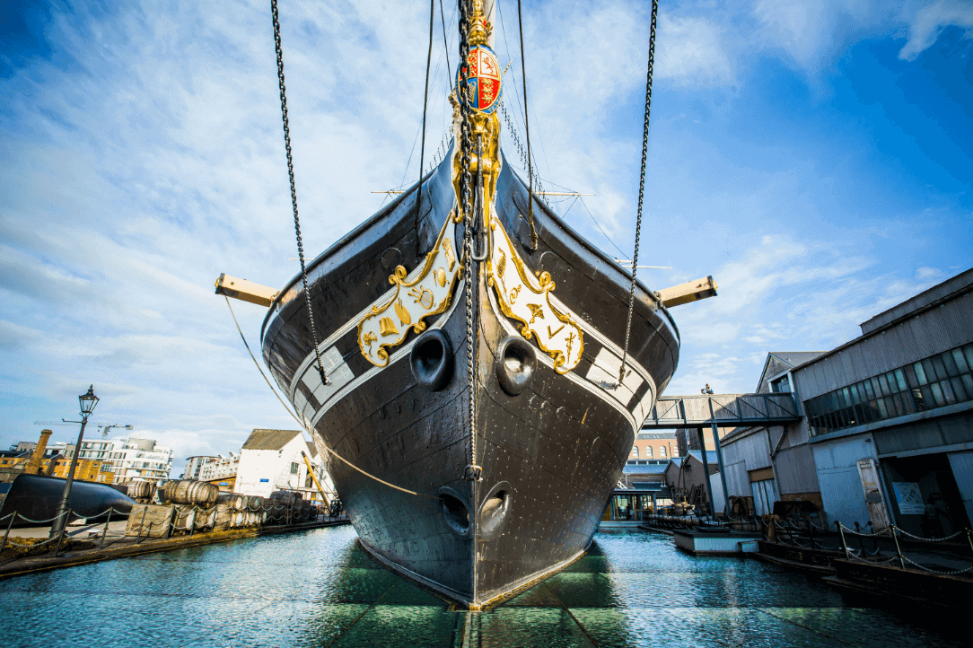 The hull of the SS Great Britain