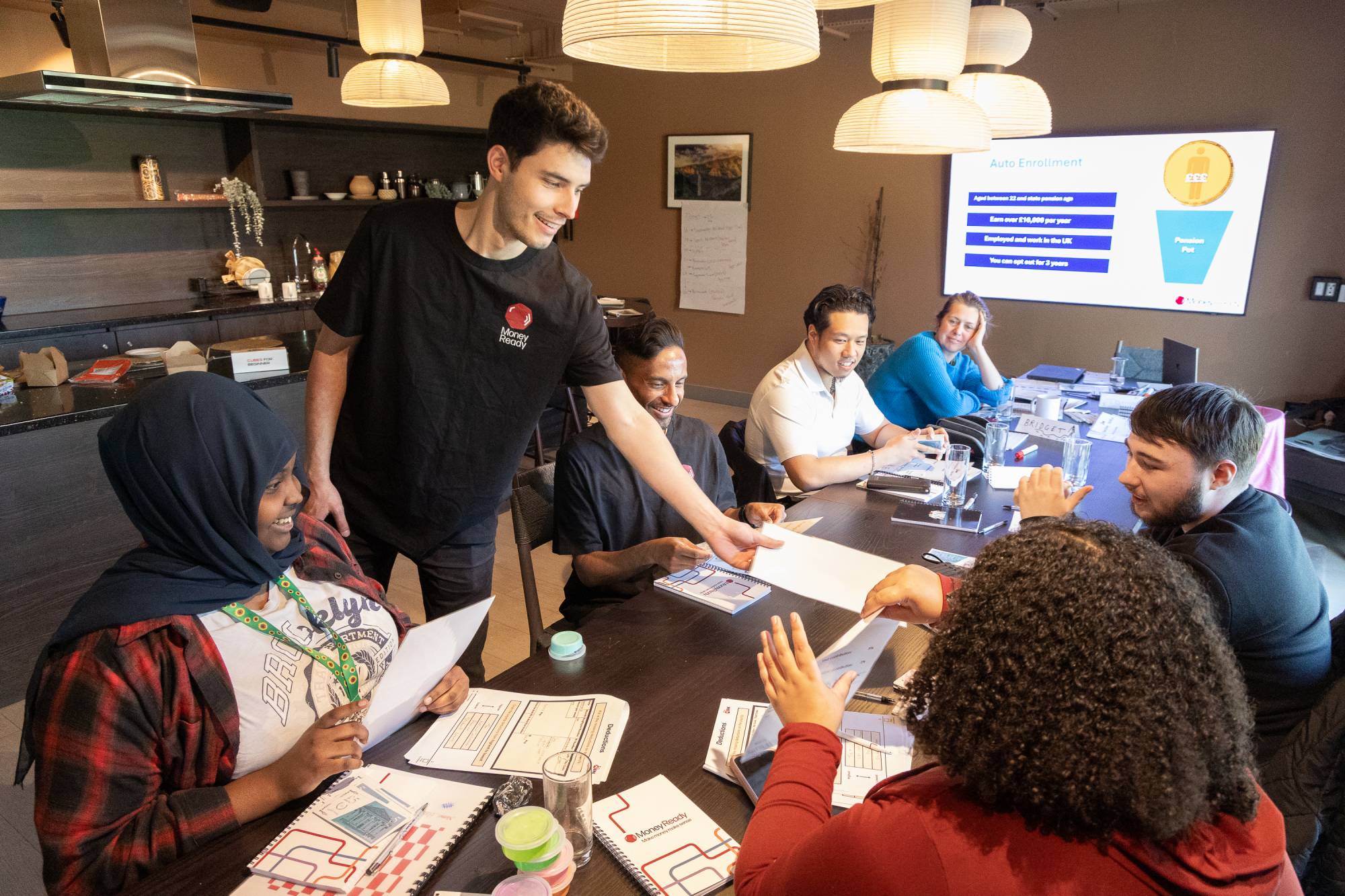 Students in a Money Ready classroom learning about financial education