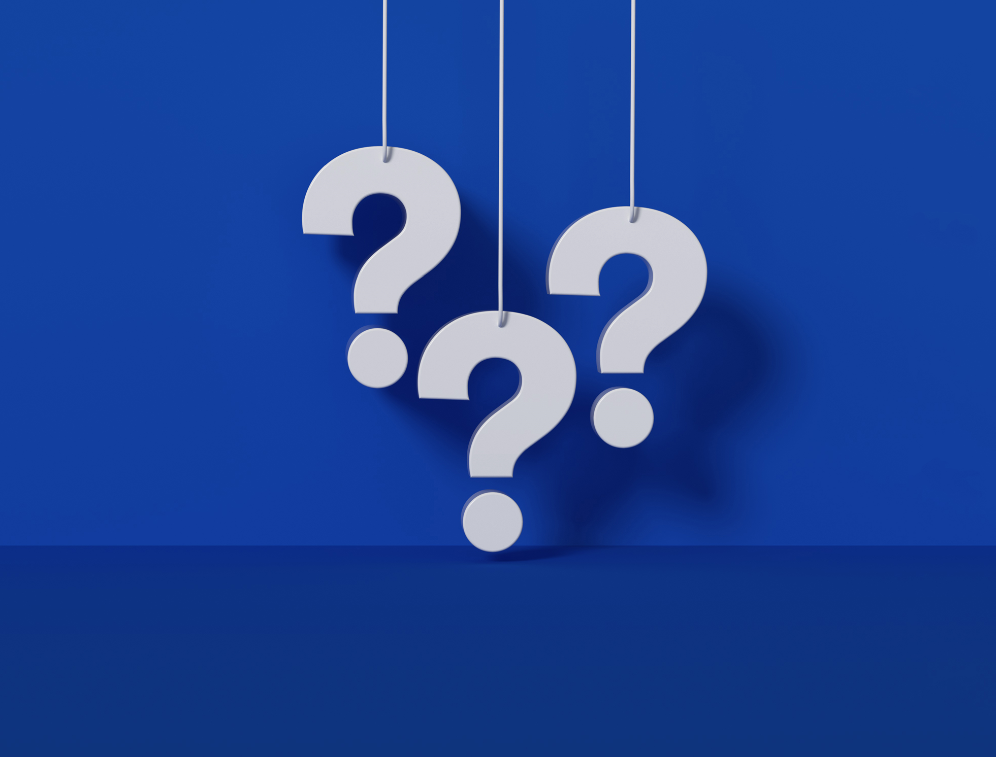 Question marks - square