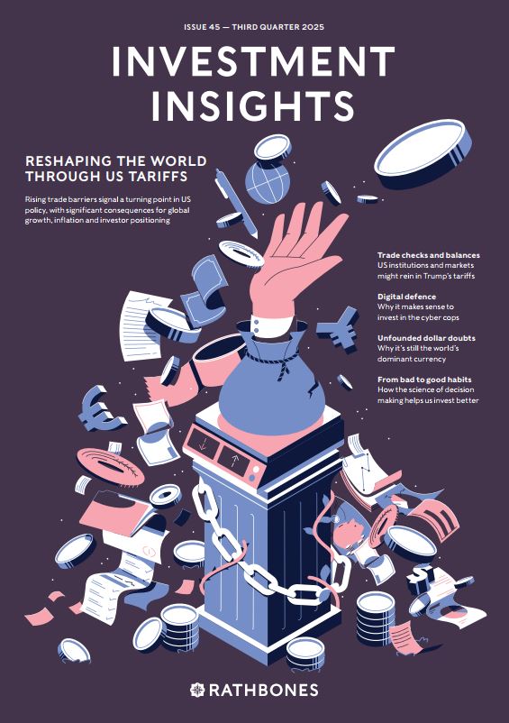 The front page of Rathbones' Investment Insights Q2 2025 report