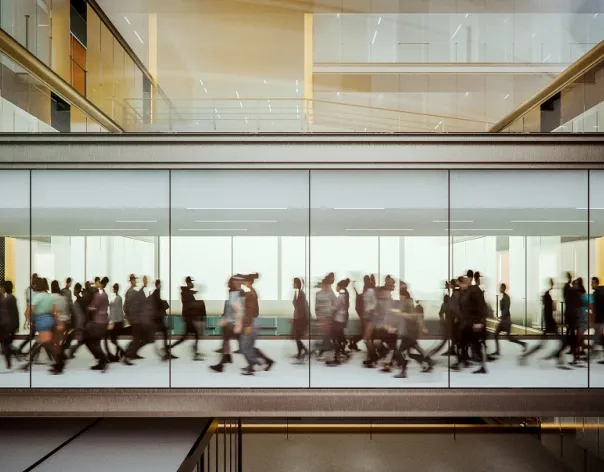 people working in an office