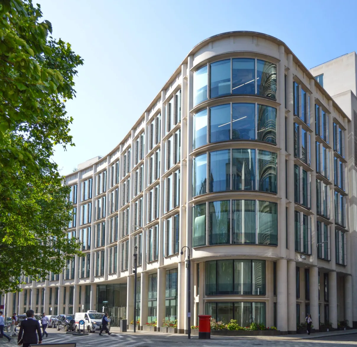 A view of the front of our head office at 30 Gresham Street, London