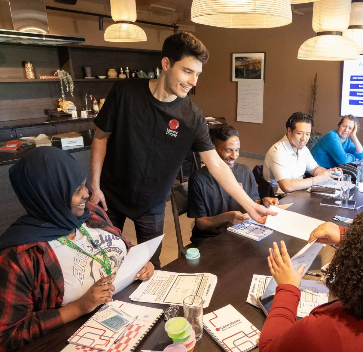Students in a Money Ready classroom learning about financial education
