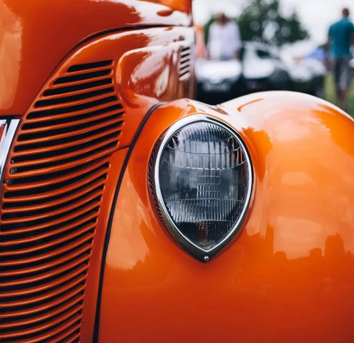 Orange Retro Car