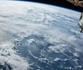 Satellite and earth
