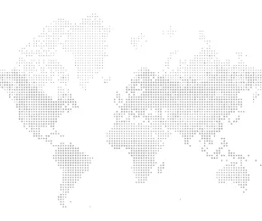 World map in dots