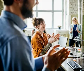 Colleagues in office