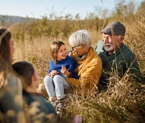 Family outing outdoors