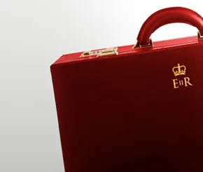 Red brief case