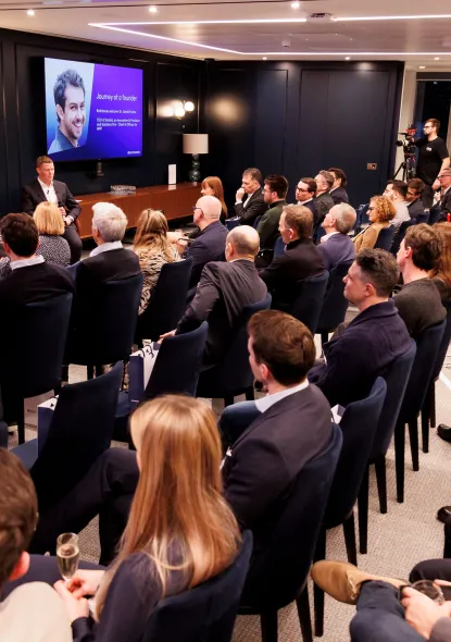 Image of people at Rathbones in the founders event