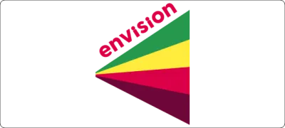 The logo of the Envision charity