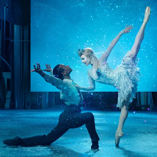 Ballet dancers in Scottish Ballet's performance of Swan Lake