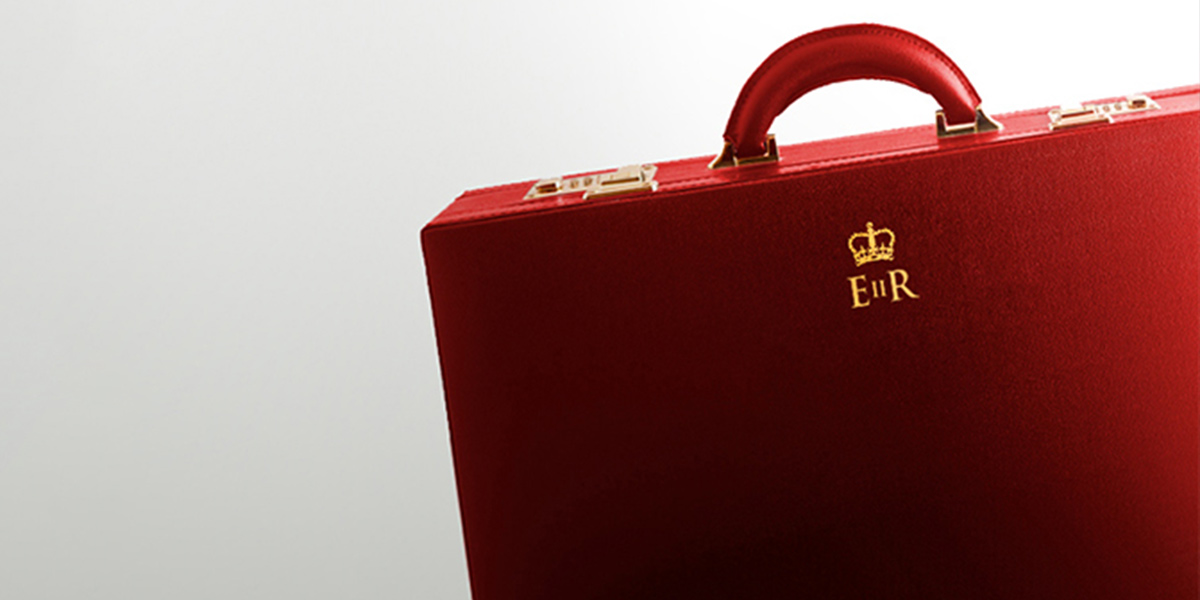 Red brief case