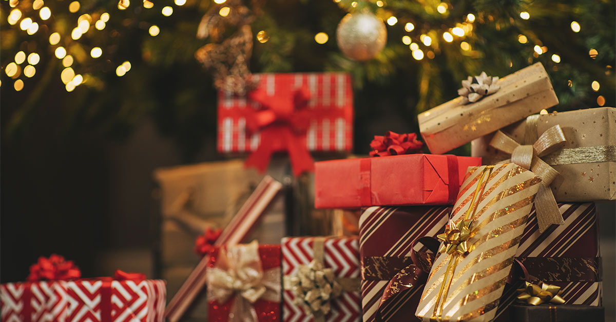 Presents under tree